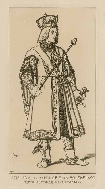 Ladislaus VI, kung av Ungern och Böhmen, 1490 av Raphael Jacquemin