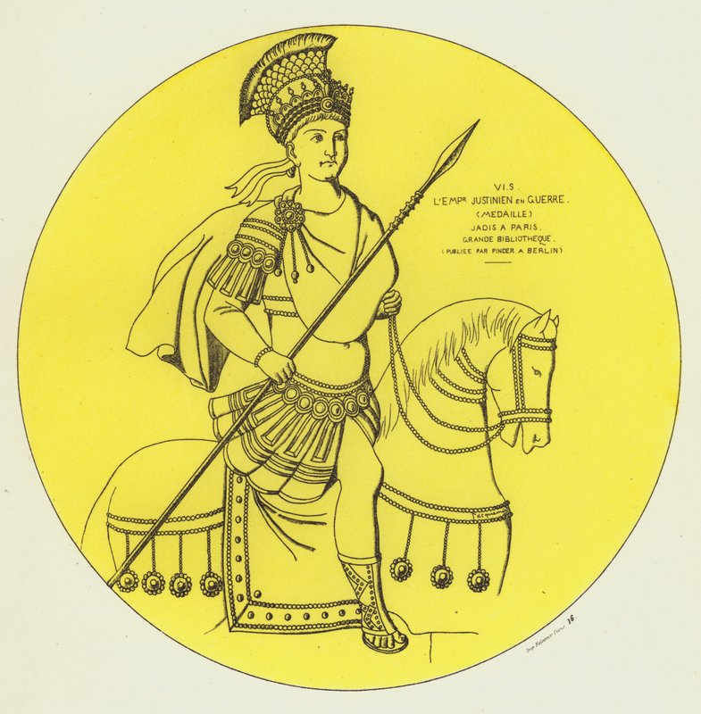 Kejsar Justinianus i krig av Raphael Jacquemin