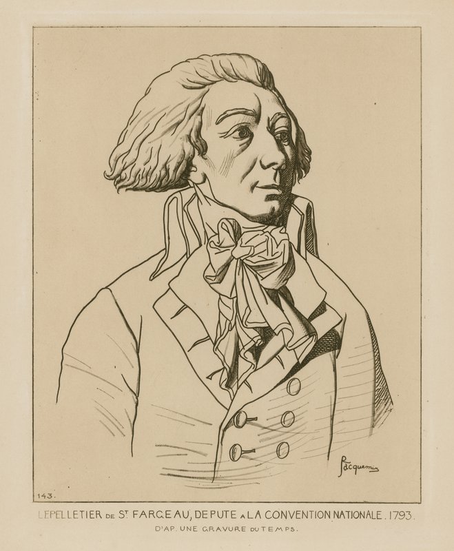 Louis-Michel le Peletier, suppleant i nationalkonventet, 1793 av Raphael Jacquemin