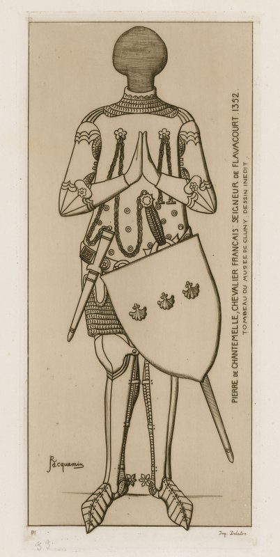 Pierre de Chantemelle, fransk riddare, Lord of Flavacourt, 1352. av Raphael Jacquemin