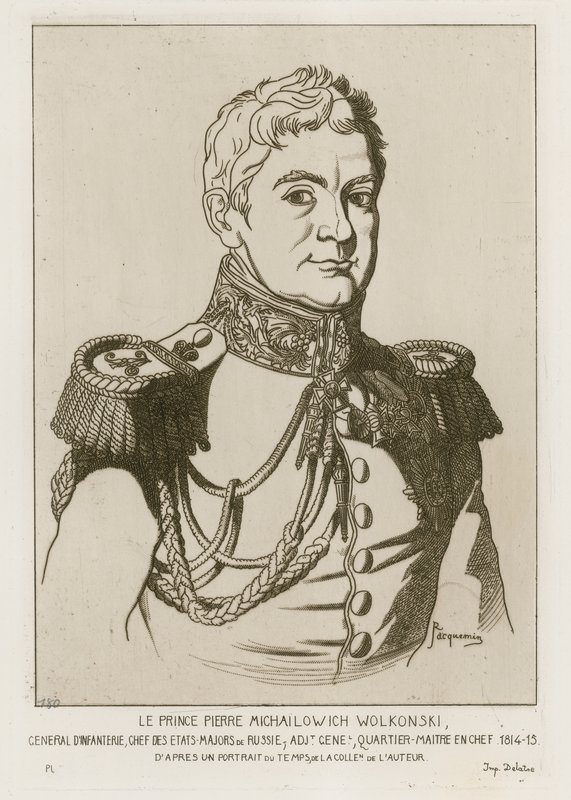 Prins Pierre Michailovitj Wolkonskij av Raphael Jacquemin