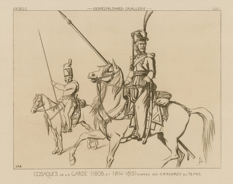 Ryska gardets kosacker (1808 och 1814-15) av Raphael Jacquemin