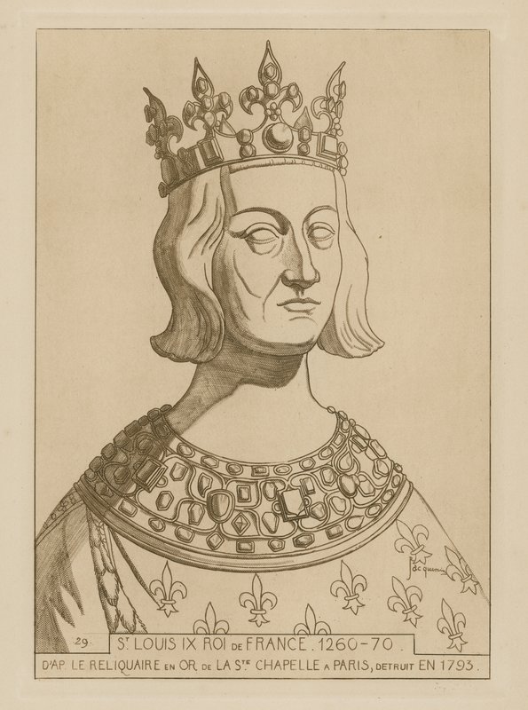 St Louis IX, kung av Frankrike, 1260-1270 av Raphael Jacquemin