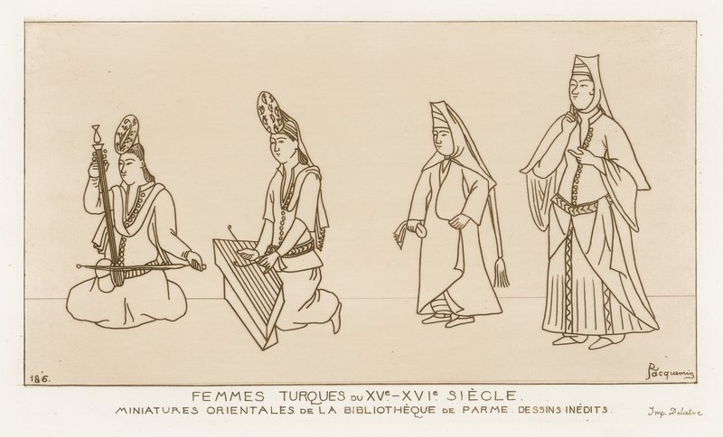 Turkiska kvinnor från 1400-1500-talen av Raphael Jacquemin