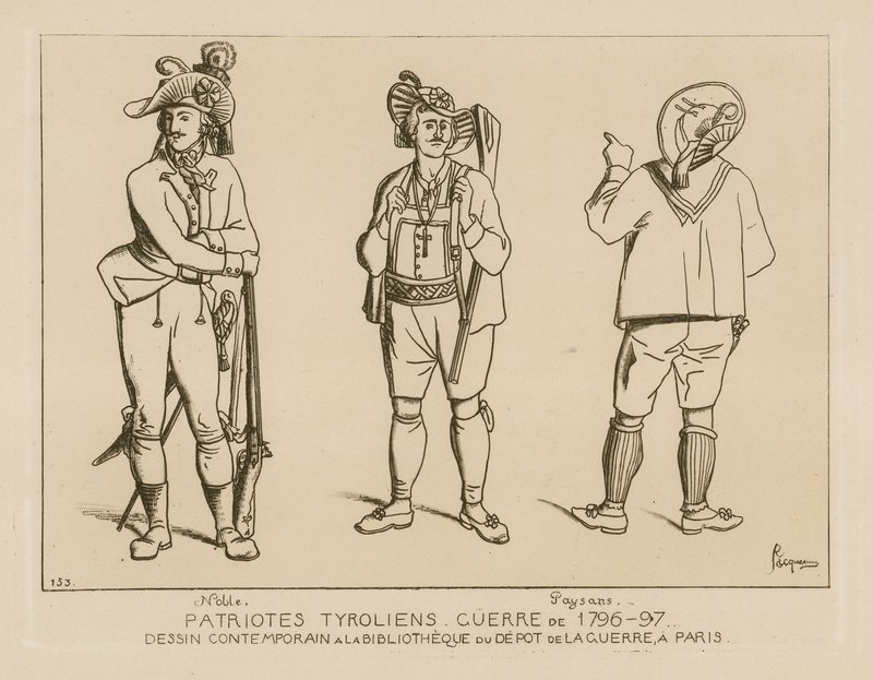 Tyrolska patrioter, kriget 1796-1797 av Raphael Jacquemin