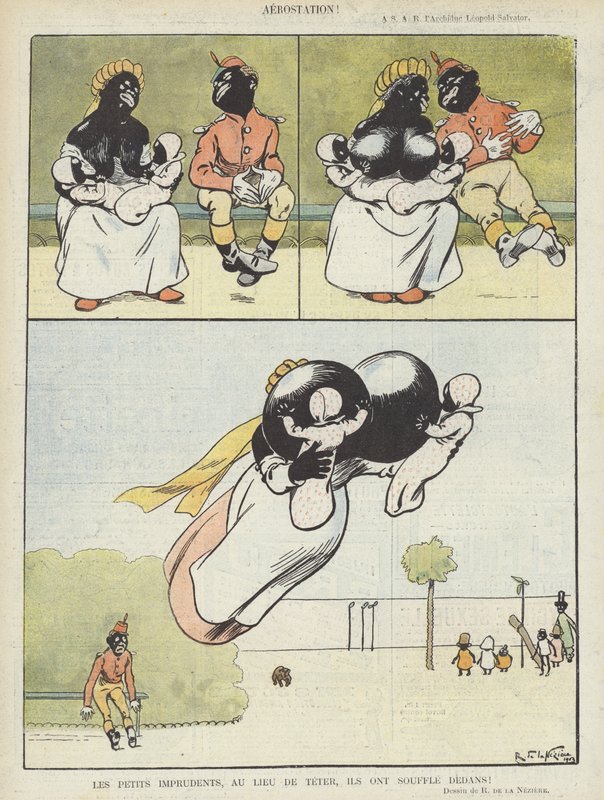 Illustration till Le Rire (färglitografi) av Raymond de la Neziere