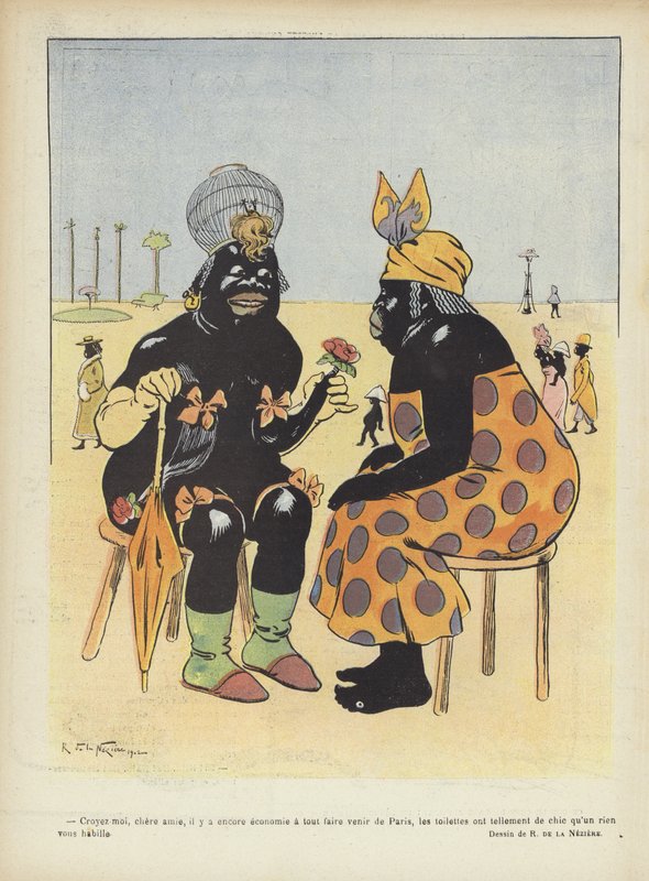 Illustration till Le Rire (färglitografi) av Raymond de la Neziere