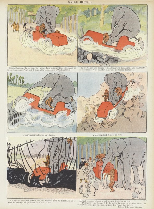 Illustration till Le Rire (färglitografi) av Raymond de la Neziere