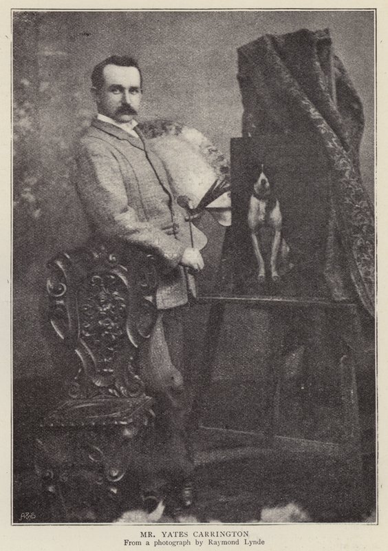 James Yates Carrington, engelsk konstnär (s/v foto) av Raymonde Lynde