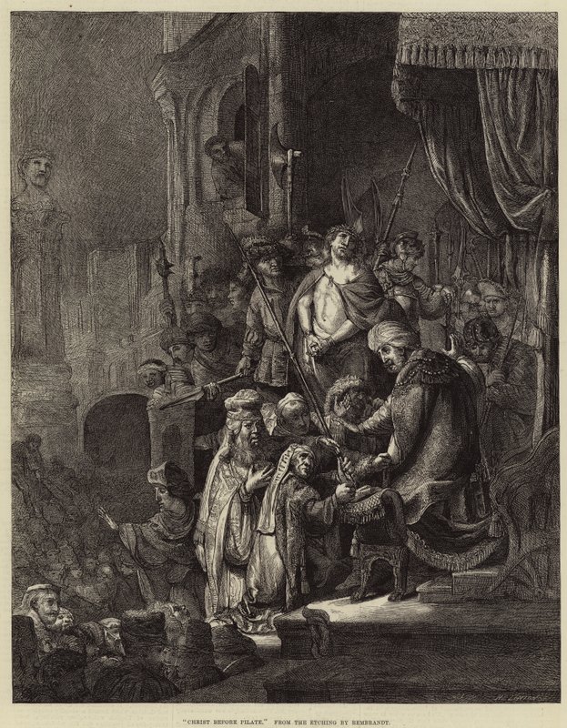 Kristus inför Pilatus av Rembrandt van Rijn