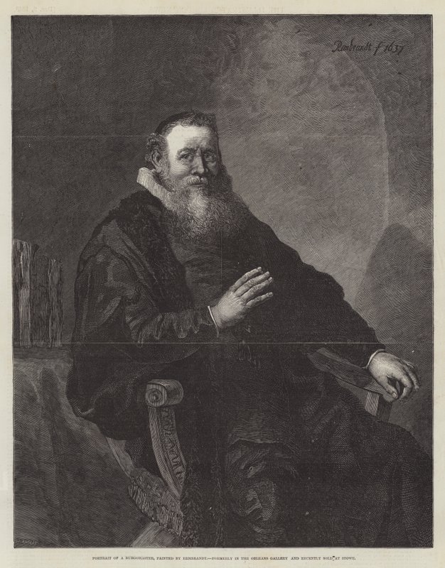 Porträtt av en borgare av Rembrandt van Rijn