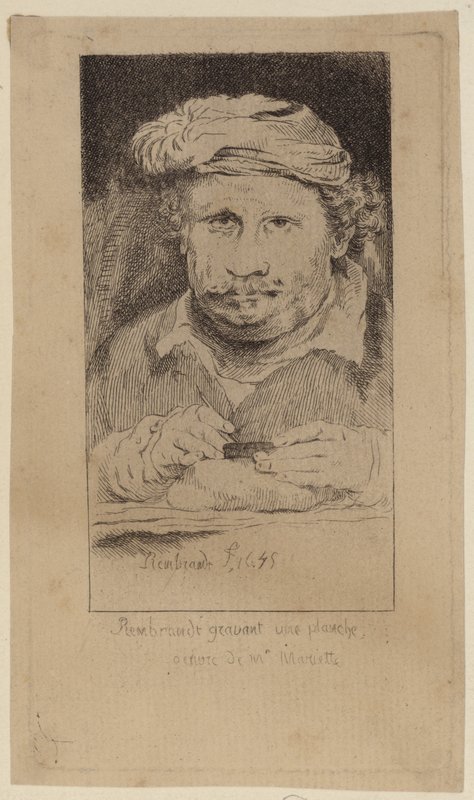 Rembrandt självporträtt från 1645 i Mariettes samling av Rembrandt van Rijn