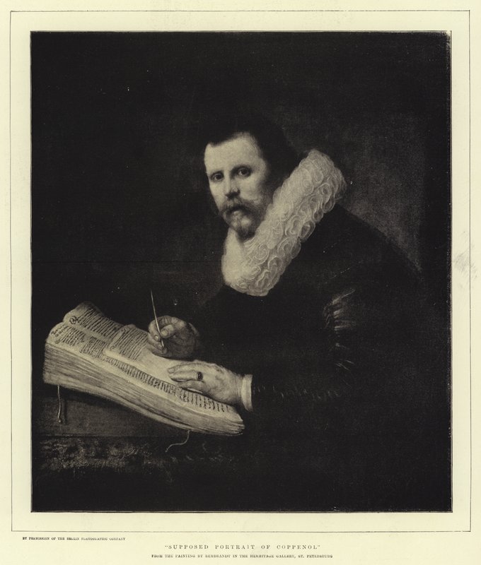 Förmodat porträtt av Coppenol av Rembrandt van Rijn
