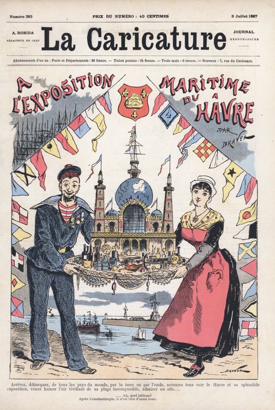 Maritim utställning i Le Havre, Frankrike av Renard Jules Draner