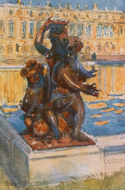 Bronsgrupp på Parterre d