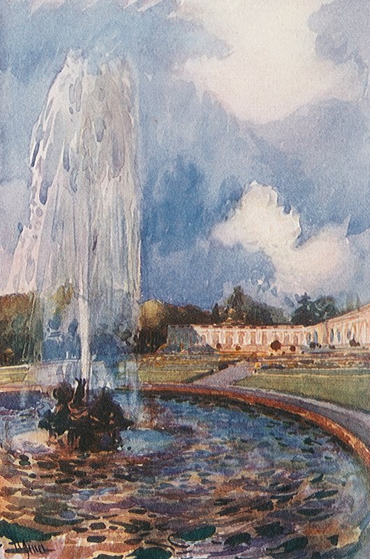 Fontän vid Grand Trianon, Versailles av Rene Binet