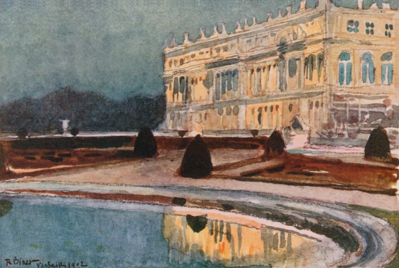 Palats från södra Parterre, Versailles av Rene Binet