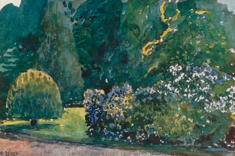 Petit Trianon, Flower Garden, Versailles av Rene Binet