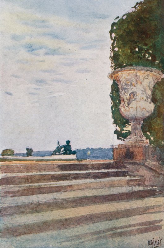 Latonas trappor, Versailles av Rene Binet