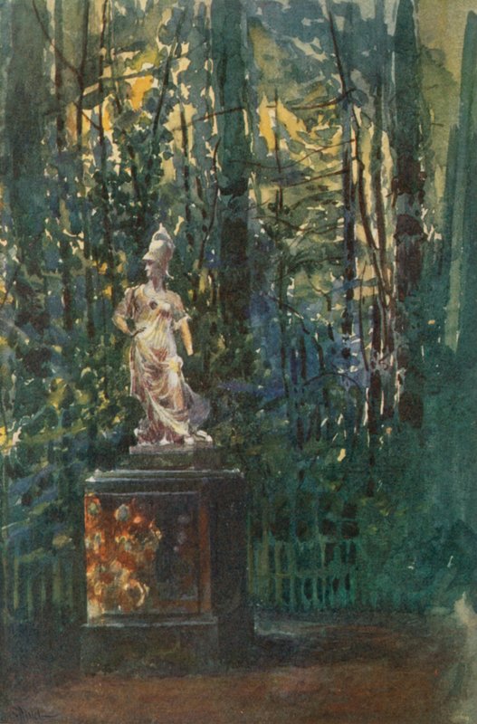 Labyrinten, Statyn av Minerva, Versailles av Rene Binet