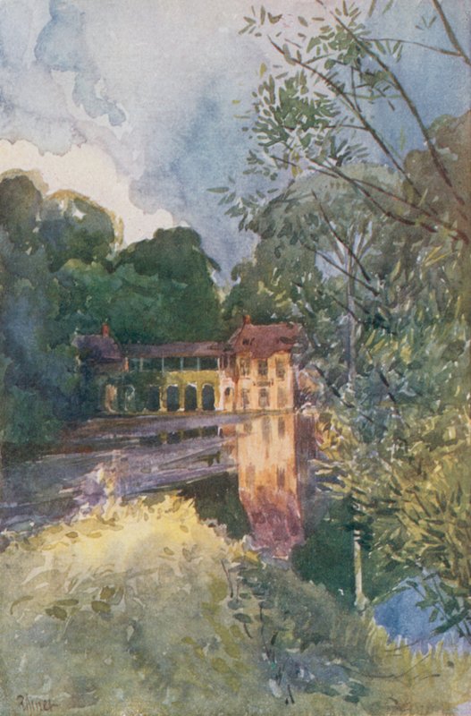 Hamlet i Petit Trianon, Versailles av Rene Binet