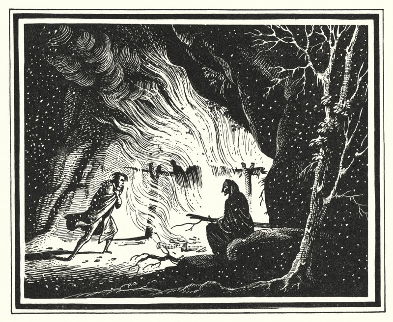 Hans Christian Andersen: Paradisets trädgård (litho) av Rex (after) Whistler