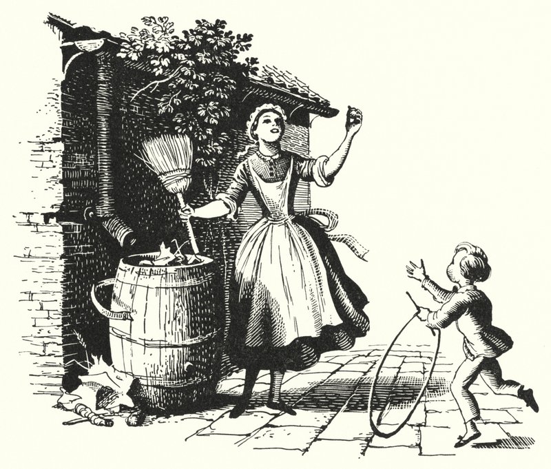 HC Andersen: Toppen och bollen (litho) av Rex (after) Whistler