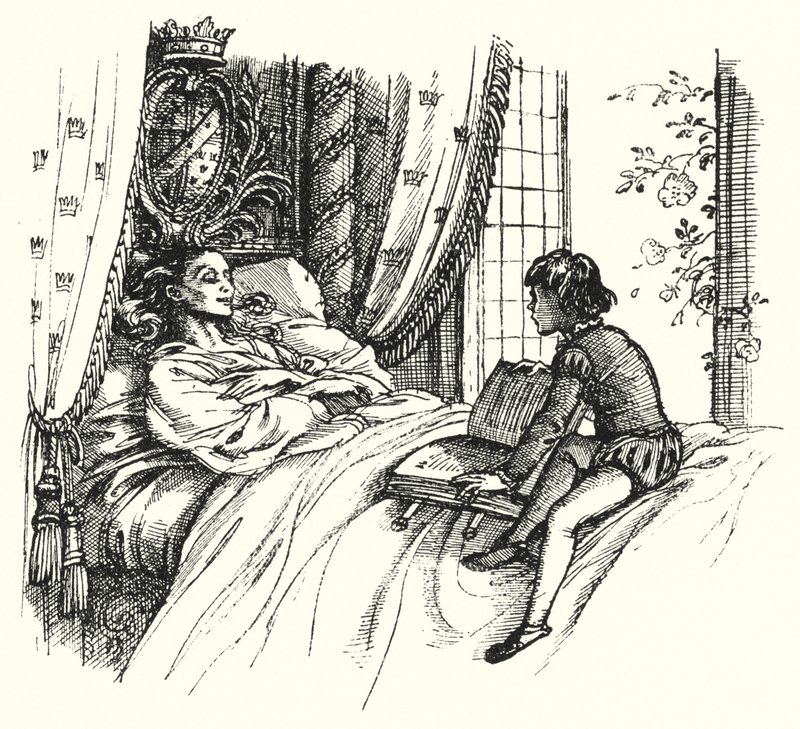 Hans Christian Andersen: Världens vackraste ros (litho) av Rex (after) Whistler