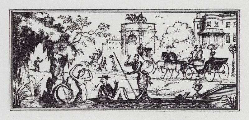 Punting (litho) av Rex (after) Whistler
