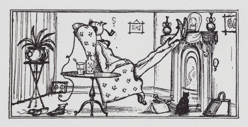 Stilla kvällar (litho) av Rex (after) Whistler