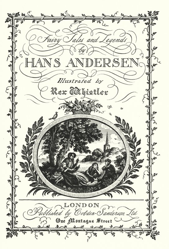 Titelsida för Sagor och legender av Hans Andersen (litho) av Rex (after) Whistler
