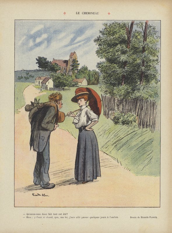 Luffaren. Illustration för Le Rire av Ricardo Flores