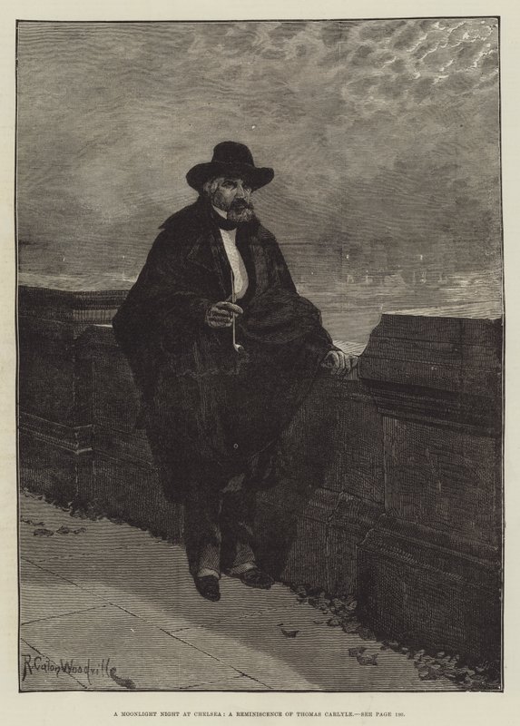 En månskensnatt i Chelsea, en hågkomst av Thomas Carlyle av Richard Caton Woodville junior