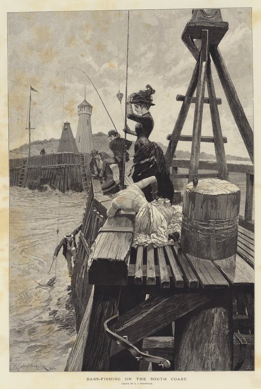 Bass-Fiske på sydkusten av Richard Caton Woodville junior