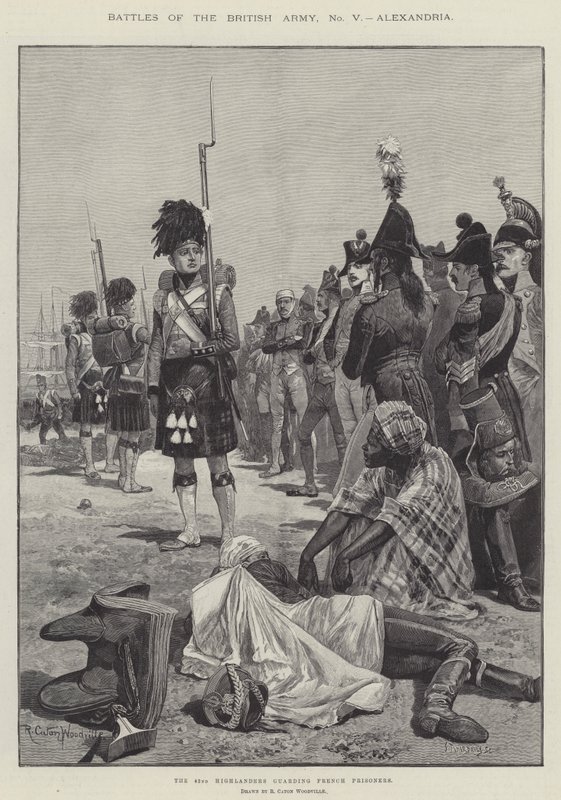 Slag av den brittiska armén, Alexandria av Richard Caton Woodville junior