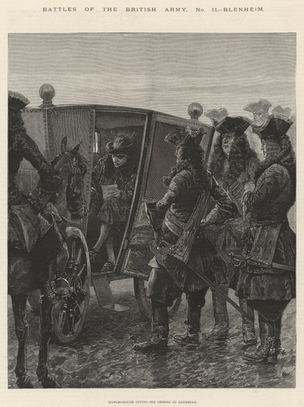 Strider i den brittiska armén, Blenheim av Richard Caton Woodville junior