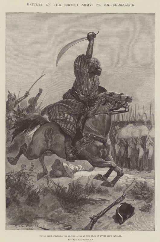 Strider i den brittiska armén, Cuddalore av Richard Caton Woodville junior