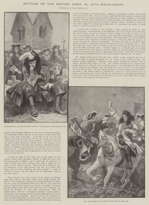 Slag från den brittiska armén, Malplaquet av Richard Caton Woodville junior