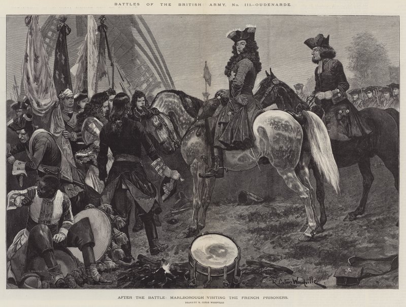 Slag från den brittiska armén, Oudenarde av Richard Caton Woodville junior