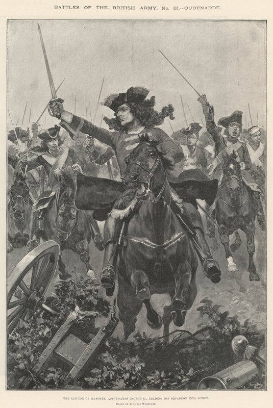 Slag från den brittiska armén, Oudenarde av Richard Caton Woodville junior