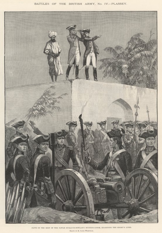 Den brittiska arméns strider, Plassey av Richard Caton Woodville junior