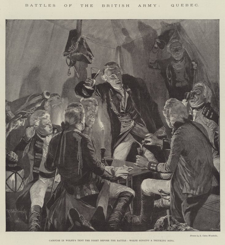 Slag av den brittiska armén, Quebec av Richard Caton Woodville junior