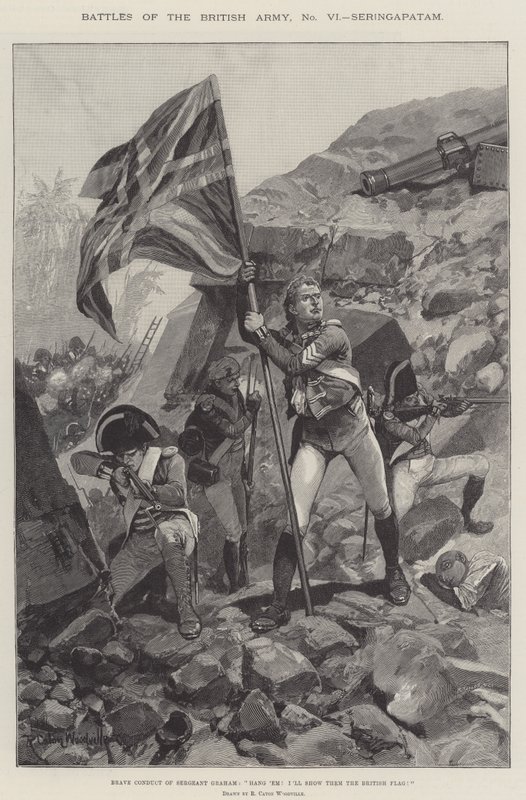 Striderna av den brittiska armén, Seringapatam av Richard Caton Woodville junior