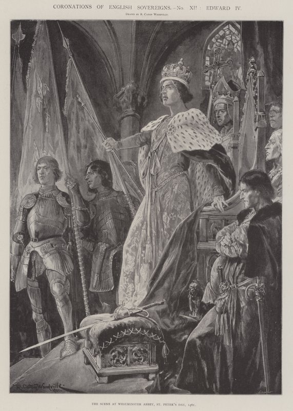 Kröningar av engelska suveräner, Edward IV av Richard Caton Woodville junior