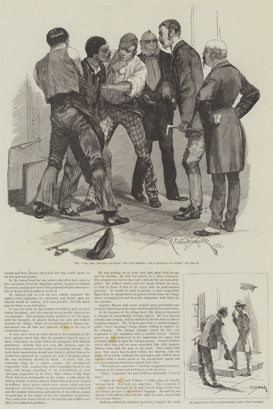 Cynic Fortune, en berättelse om en man med samvete, av David Christie Murray av Richard Caton Woodville junior