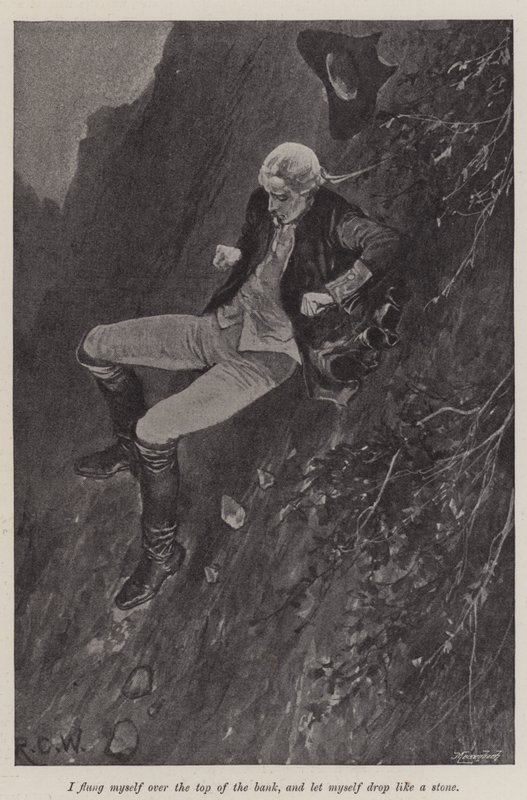 Illustration för A Colonel of The Empire, av Emily Lawless av Richard Caton Woodville junior