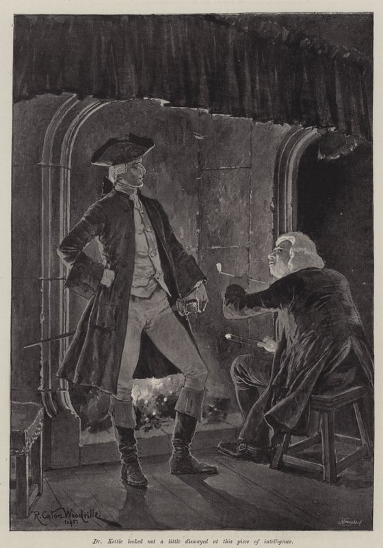Illustration för A Colonel of The Empire, av Emily Lawless av Richard Caton Woodville junior