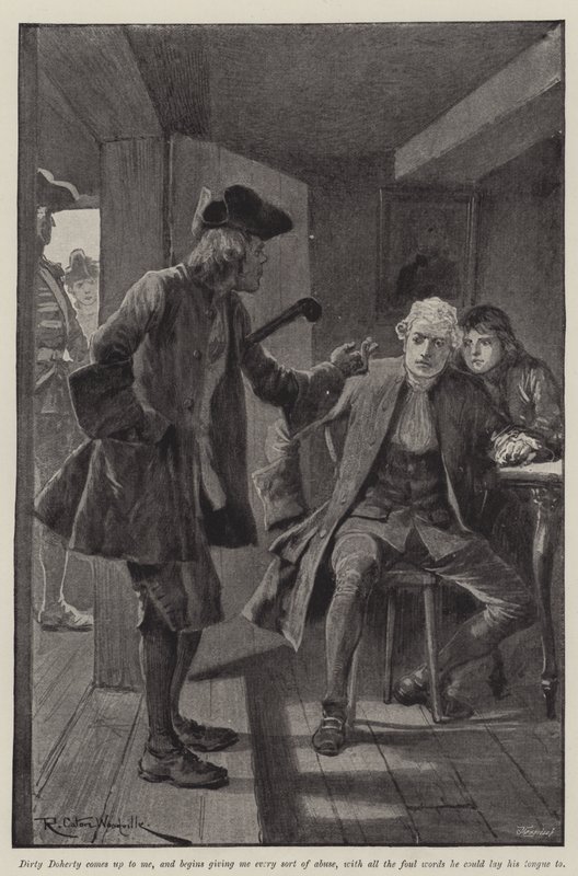 Illustration för A Colonel of The Empire, av Emily Lawless av Richard Caton Woodville junior