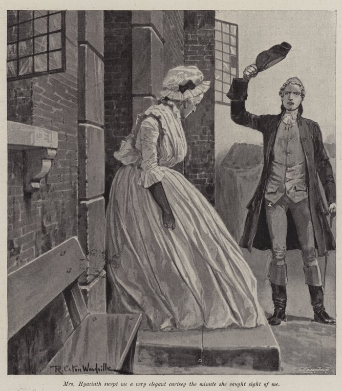 Illustration för A Colonel of The Empire, av Emily Lawless av Richard Caton Woodville junior
