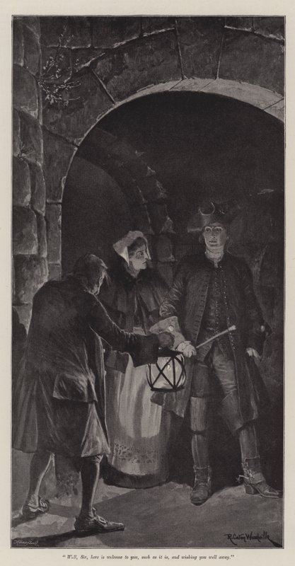 Illustration för The Great North Road, av Robert Louis Stevenson av Richard Caton Woodville junior